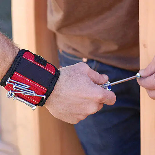 Magnetic Handyman Wristband for Nails, Screws, Bits and More