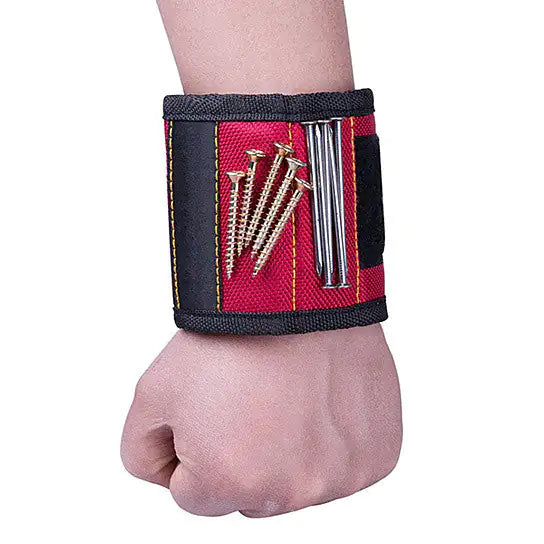 Magnetic Handyman Wristband for Nails, Screws, Bits and More